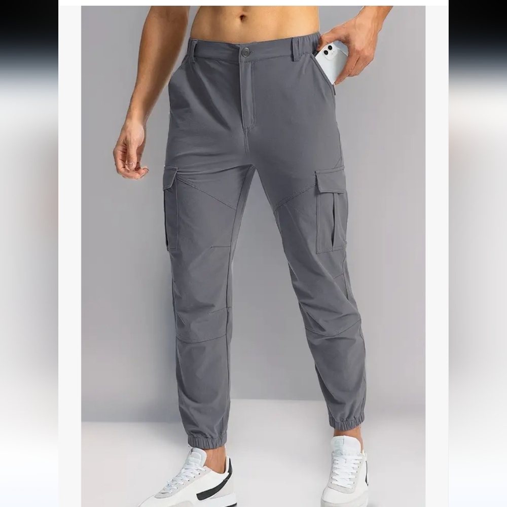 T2 Pinkbonb Men's Gray Cargo Pants Size Small